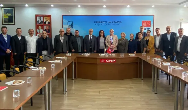 CHP Edirne'den Keşan İlçe Başkanlığı'na ziyaret