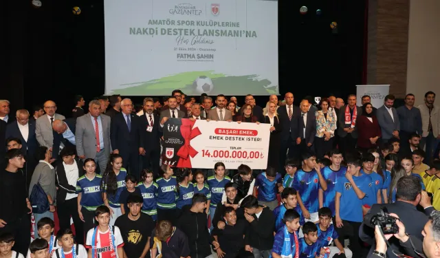 Gaziantep'te 115 amatör spor kulübüne 14 milyon lira destek