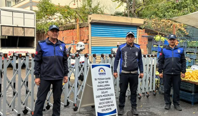 Kocaeli Gebze'de pazar yerlerine sıkı denetim