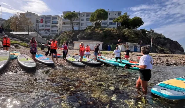 Mudanya'da öğretmenlere deniz üzerinde sürpriz etkinlik