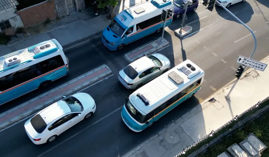 İzmir'de kural tanımayan sürücülere havadan tespit