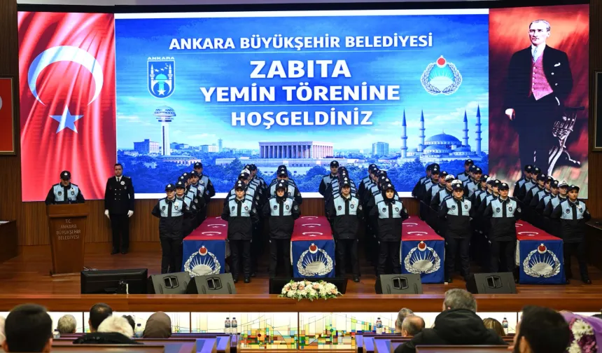 Ankara'da 110 Zabıta yemin ederek göreve başladı