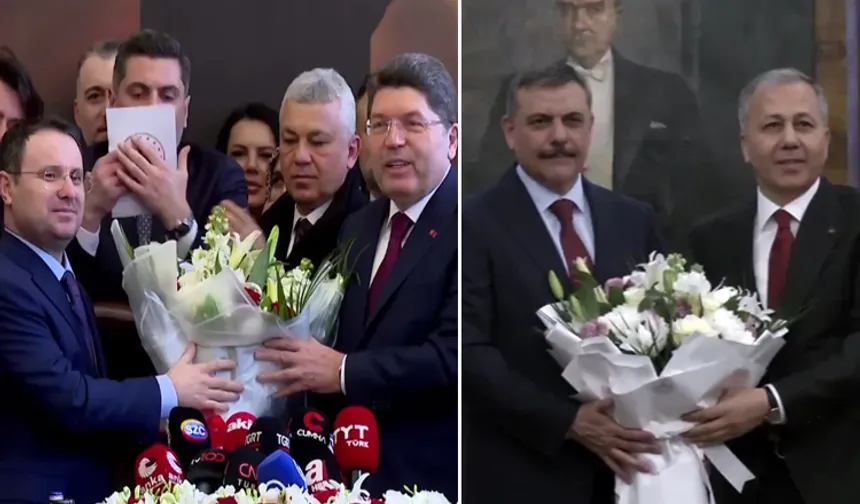 İçişleri ve Adalet Bakanlıklarında devir teslim yapıldı