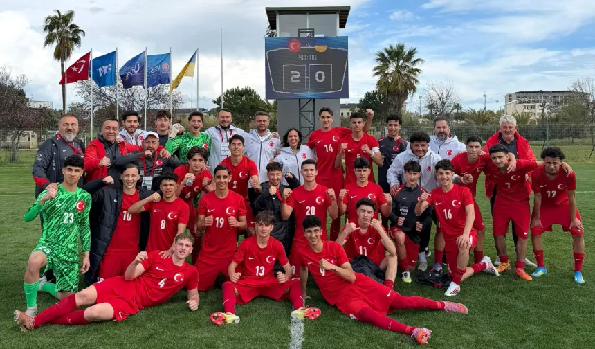 U16 Milliler hazırlıkta Ukrayna'yı 2-0 yendi