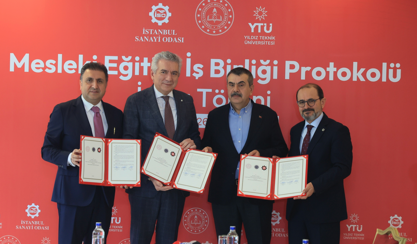 MEB, İSO ve YTÜ Arasında Mesleki Eğitimde Dev İş Birliği Protokolü