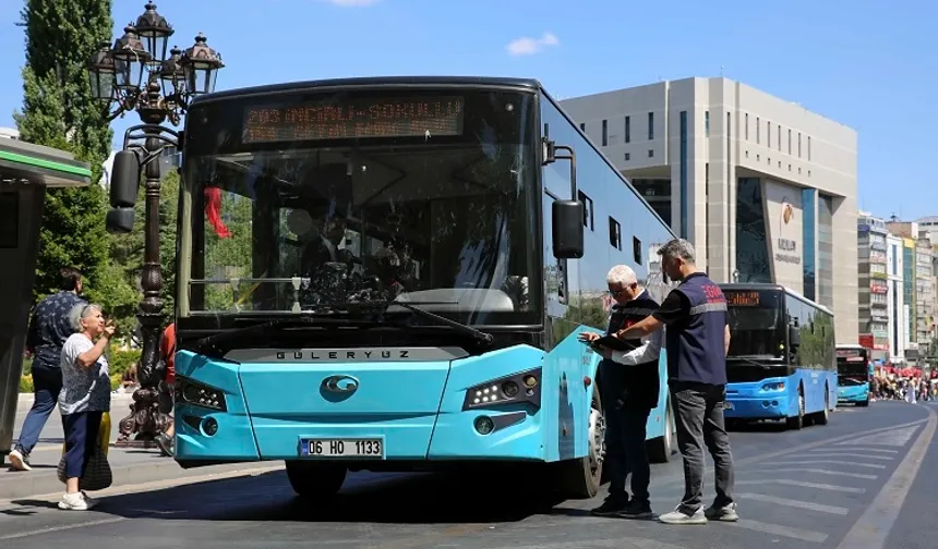 EGO'dan toplu taşımada klima ve hizmet denetimi