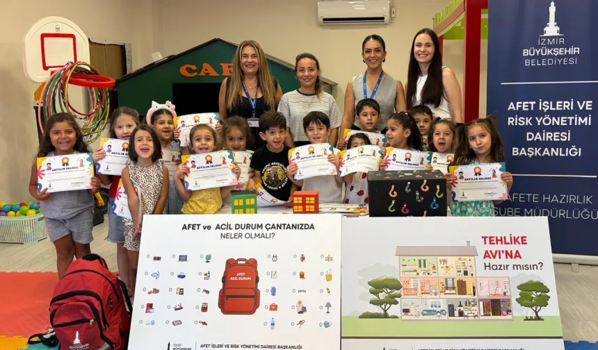 İzmir'de çocuklara afet farkındalık eğitimi