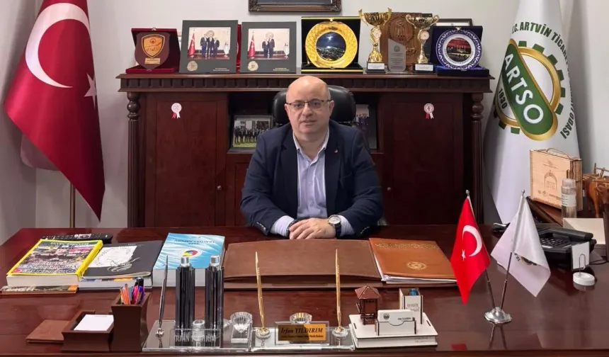 Artvin TSO'da Meclis Başkanı Yıldırım güven tazeledi
