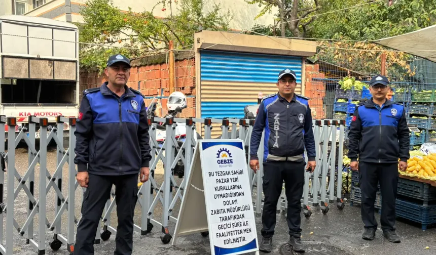 Kocaeli Gebze'de pazar yerlerine sıkı denetim
