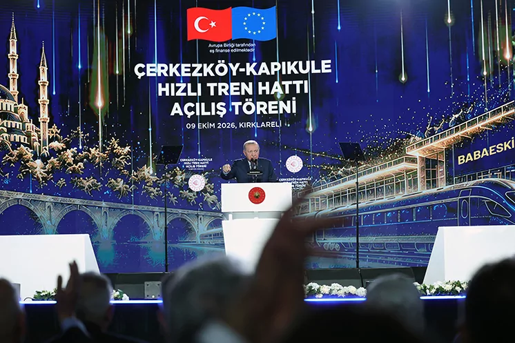 Cumhurbaşkanı Erdoğan: Halkalı-Kapıkule hattı Avrupa'ya açılan omurga olacak